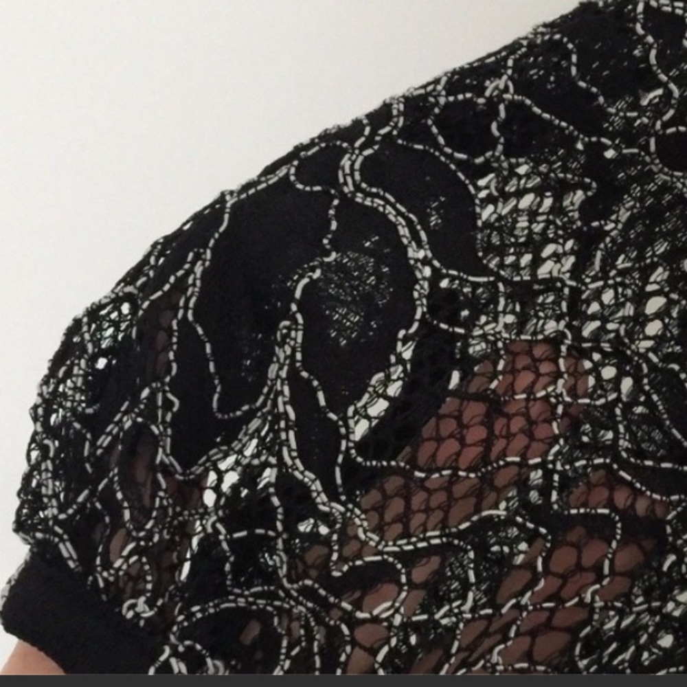 NWT Zara black crochet long dress - Picture 6 of 8